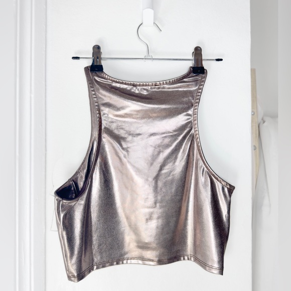 Metallic Rose Gold top [S/M] - Picture 2 of 3